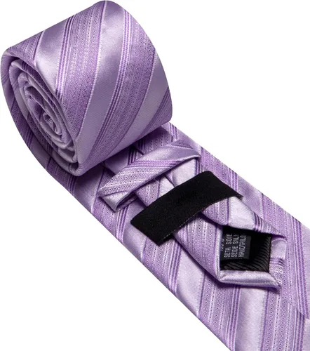 Miniatura 330 de Barry.Wang Juego de corbatas para hombre, corbata de seda a rayas, tejido a cuadros, gemelos formales, negocios, boda