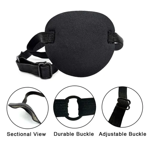 Miniatura 2 de Paquete de 4 parches para los ojos, parche médico suave ajustable para ambliopía y cubierta para ojos perezosos para niños/adultos, 4