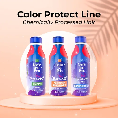 Miniatura 6 de Leche Pal Pelo Protection Plus - Champú hecho sin sulfatos para cabello teñido - Limpieza suave con arroz, proteína de quinua - 14.9 oz