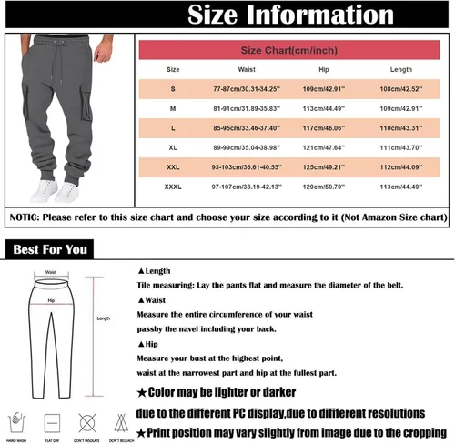 Miniatura 6 de Pantalones cargo para hombre, holgados, pantalones deportivos para hombre, pantalones deportivos casuales, pantalones de carga rectos, pantalones