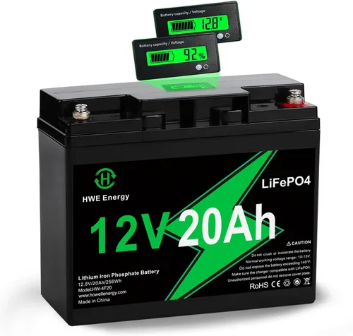 Miniatura 13 de Batería de litio recargable de 12 V 5 Ah, más de 4000 ciclo profundo LiFePO4 12 voltios 5 amperios batería de repuesto para Liftmaster 485LM