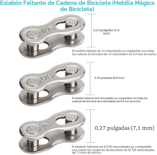 Miniatura 8 de Alicates de eslabones de bicicleta + herramienta divisora de cadena + comprobador de cadena + 3 pares de eslabones faltantes de bicicleta, abridor
