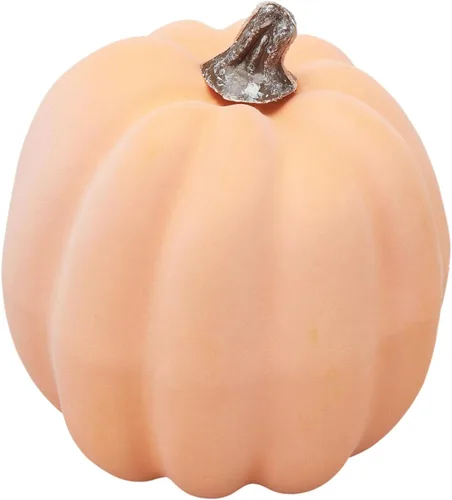 Miniatura 6 de Lizxun 7 calabazas artificiales de Halloween de espuma de imitación de calabaza naranja, calabazas de espuma de cosecha de otoño para otoño, Acción