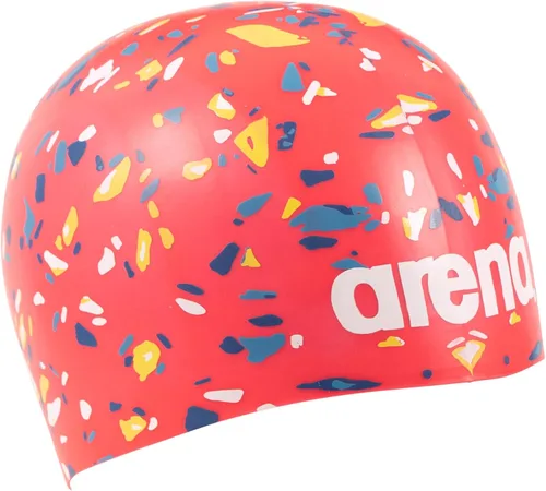 Miniatura 4 de Arena Gorra de natación unisex de silicona moldeada Poolish para adultos para entrenamiento intensivo y natación, ajuste elástico cómodo, talla única