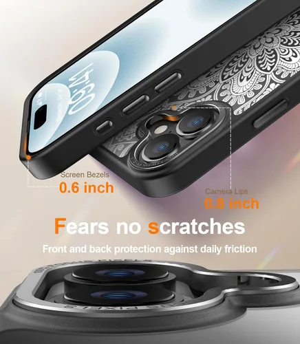 Miniatura 493 de Goodon para iPhone 15 Pro Max con protector de pantalla de privacidad, compatible con Magsafe, funda translúcida mate a prueba de golpes - Linda