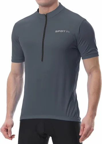 Miniatura 13 de Spotti Playera de manga corta para ciclismo de hombre con 3 bolsillos traseros, transpirable, secado rápido