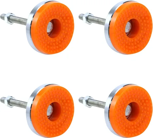 Miniatura 23 de Antrader 4 copas de pie ajustables con rosca M8, base de nailon reforzado, pies articulados de 2 pulgadas de diámetro, patas de muebles, longitud