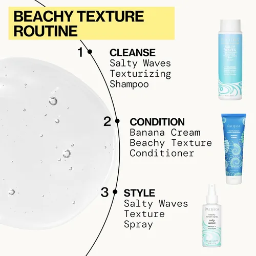 Miniatura 12 de Pacifica Beauty Salty Waves - Champú texturizante + acondicionador texturizante Para todo tipo de cabello Cabello de playa perfecto y sin
