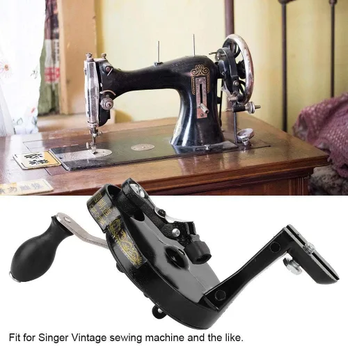 Miniatura 3 de Máquina de coser con manivela para máquinas de coser de ruedas de radios de ajuste vintage 15,127,128,66, 99