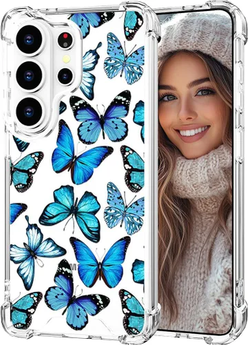 Miniatura 171 de Hungo Funda compatible con Samsung Galaxy S23 con diseño floral y bonito diseño transparente, femenino para mujeres y niñas, con hermoso clavel
