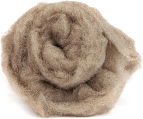 Desert Breeze Distributing Lana maorí cardada de lana, 100% lana natural de Nueva Zelanda fabricada por DHG en Italia para fieltro de aguja, 3.5