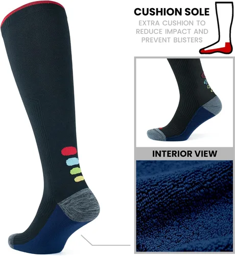Miniatura 32 de GoWith Compression Socks for Men & Women, Cushioned 20-30 mmHg Graduated Compression Running Socks, Athletic Knee High Socks