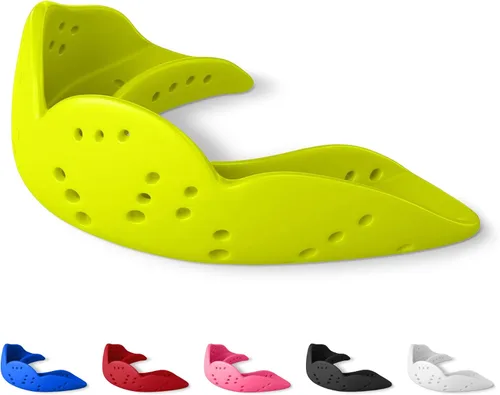 Miniatura 20 de SISU Aero - Protectores bucales 0.06 pulgadas, ajuste a la medida, protector bucal deportivo, para jóvenes y adultos, S