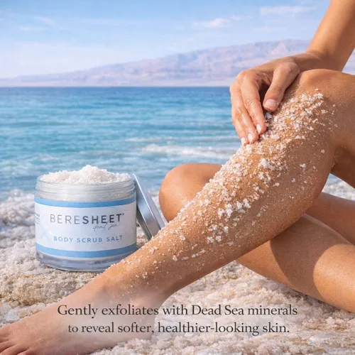 Miniatura 5 de Exfoliante corporal de sal – Exfoliante natural e hidratante con minerales del Mar Muerto y aceites naturales – Exfoliante de limpieza profunda