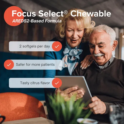 Miniatura 5 de Focus Select AREDS2 - Suplemento masticable de vitaminas y minerales para ojos (180 unidades, suministro para 90 días) Masticable para ojos