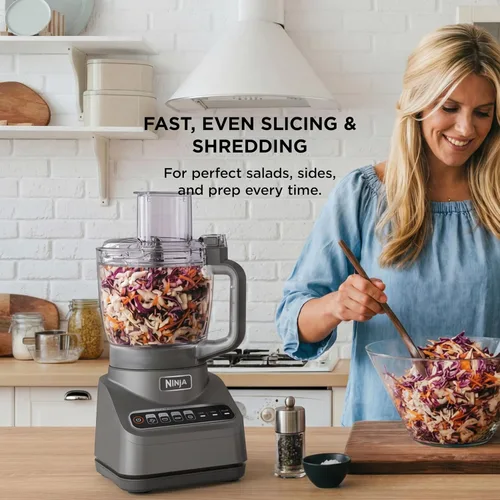 Miniatura 6 de Ninja procesador de alimentos, Professional Plus, 1000 vatios de potencia pico, 4 funciones para picar, cortar, purés y masa con recipiente