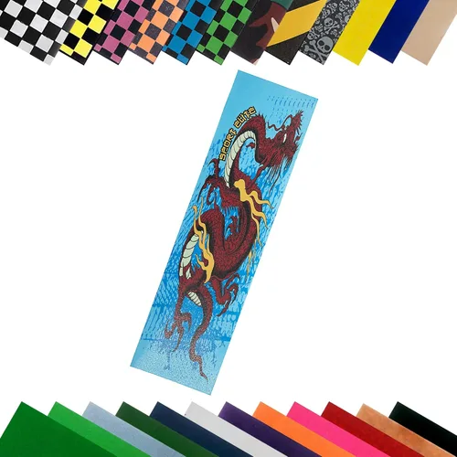 Miniatura 12 de TURBO Hoja de cinta adhesiva para monopatín 9 x 33 pulgadas, negra Negro