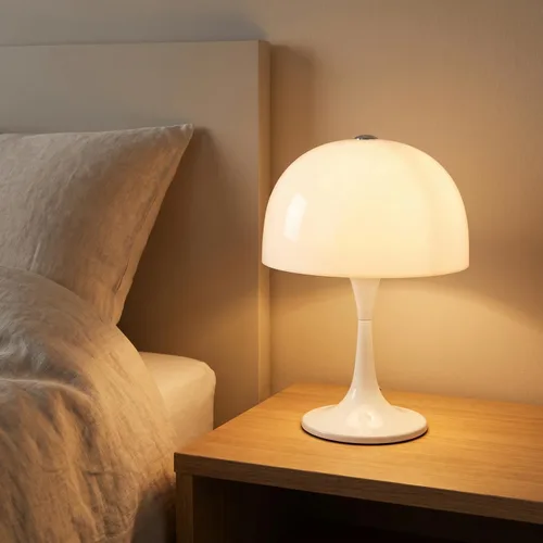 Miniatura 3 de Lámpara de mesa moderna y elegante para dormitorio, lámpara de mesa de 3 luces LED para sala de estar, oficina, lámpara de escritorio de hongo