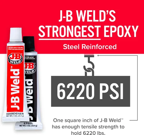 Miniatura 4 de J-B Weld 8265S Original - Epoxi reforzado de acero de soldadura en frío - 2 onzas