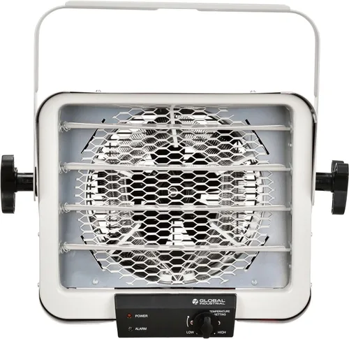 Miniatura 6 de Global Industrial Calentador eléctrico de unidad de garaje con termostato, Multt-Watt 1881-5000W, 240V-208V, acabado de capa epoxi gris, montaje