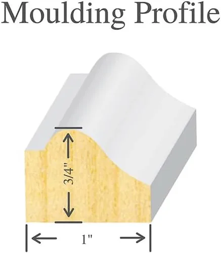 Miniatura 5 de Paneles de moldeo de pared autoadherentes – Moldeo de despegar y pegar reposicionable Molduras de madera preimprimadas para paredes de acento