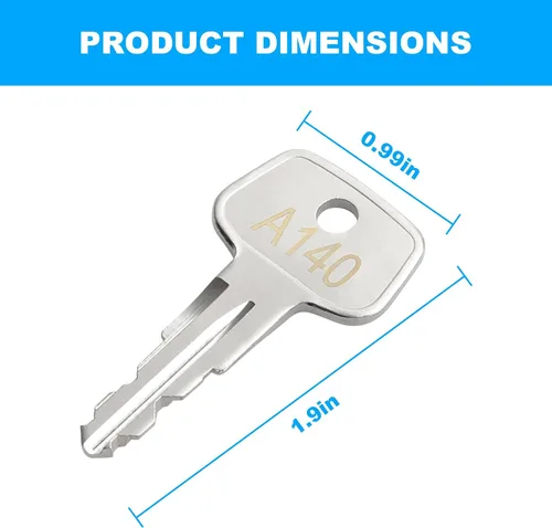 Miniatura 2 de A140 SKS - Llave para portaequipajes de techo, llave de repuesto Yakima, llaves de repuesto para esquí Yakima SKS, portaequipajes, portaequipajes