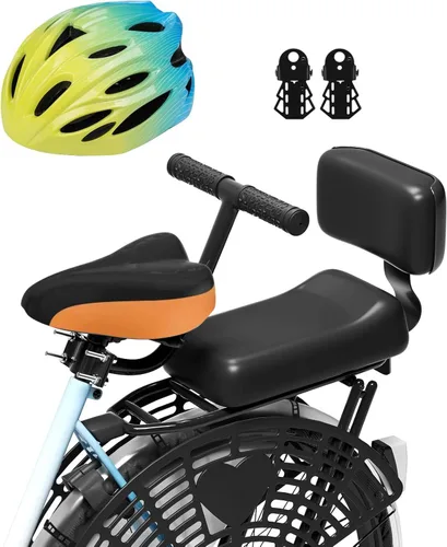 Miniatura 8 de Asiento de bicicleta para niños trasero negro 2026, asientos de bicicleta para niños montados en la parte trasera, asiento infantil de montaje