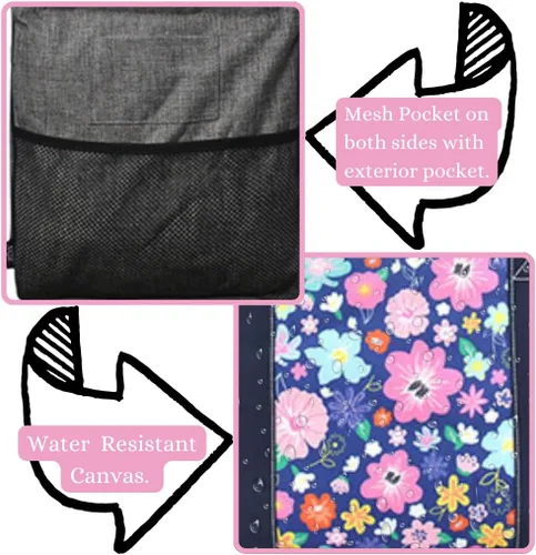 Miniatura 10 de NGIL Bolsa de comestibles reutilizable extra grande plegable de gran tamaño para comestibles, almacenamiento, picnic, playa, Bronco-negro occidental