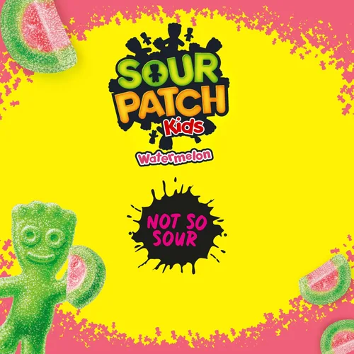 Miniatura 6 de SOUR PATCH KIDS Caramelos suaves y masticables de sandía, bolsa de 80 onzas