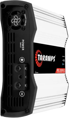 Miniatura 2 de Taramps MD 3000.1 Amplificador de 2 ohmios 3000 vatios RMS 1 canal de rango completo, monobloque de audio para automóvil, indicador de monitor LED