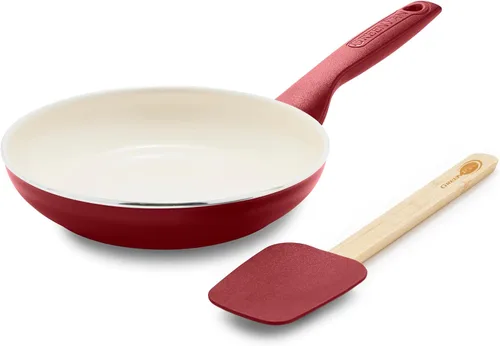 Miniatura 9 de GreenPan Rio - Sartén antiadherente de cerámica saludable de 8 pulgadas y juego de espátulas de silicona con mango de agarre suave, juego