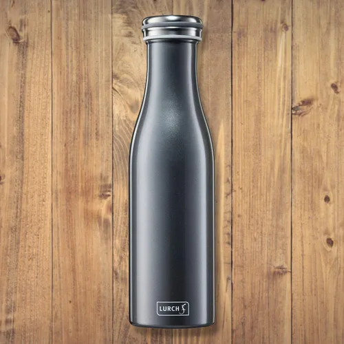 Miniatura 7 de Lurch Alemania Botella térmica para bebidas frías y calientes hecha de acero inoxidable de doble pared (antracita metálica, 16, oz. 0.5l)