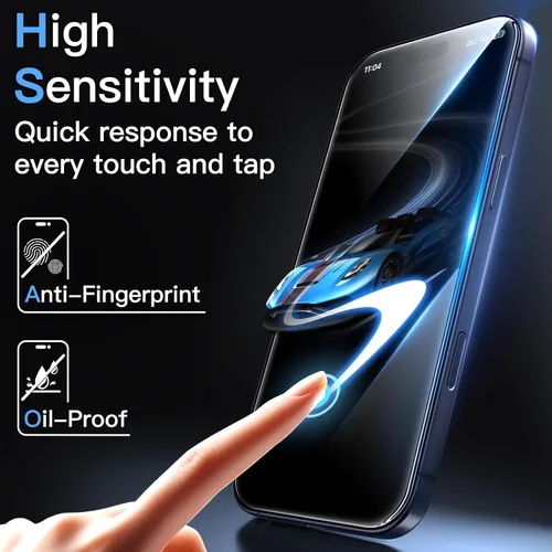 Miniatura 6 de JETech Protector de Pantalla para iPhone 17 Pro de 6.3 Pulgadas, Película de Vidrio Templado con Herramienta de Fácil Instalación, Dureza 9H
