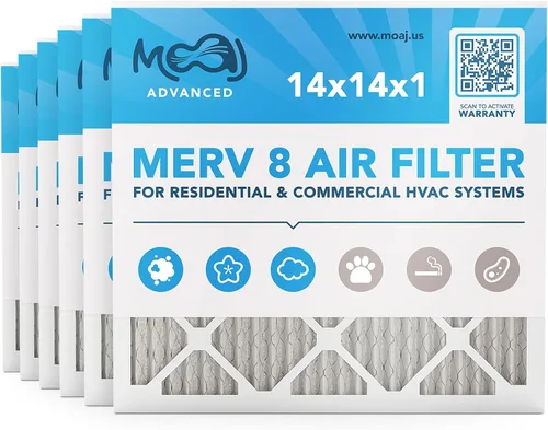 Miniatura 8 de Filtro de aire de 16 x 25 x 1 (paquete de 4) MERV 8 MOAJ Elite Dust Defense Con base en Estados Unidos Filtros de aire de repuesto plisados