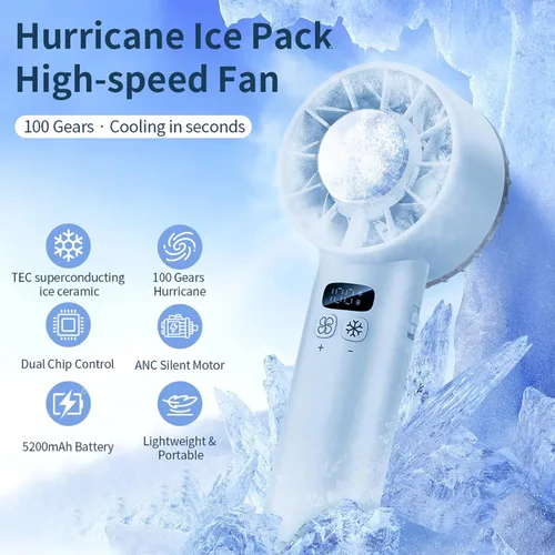 Miniatura 2 de Ventilador portátil de mano esencial de viaje – Ventiladores de cara de enfriamiento pequeño ventilador de escritorio, ventilador personal