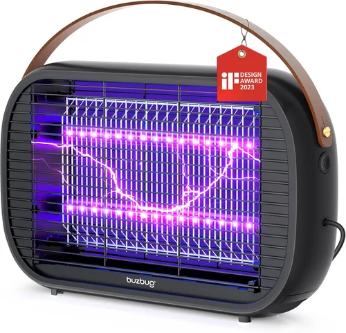 Miniatura 8 de Buzbug Exterminador de insectos LED para interiores, bombillas LED de hasta 50.000 horas, menos potencia sostenible, matamosquitos eléctrico