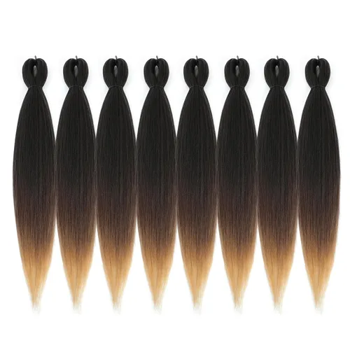 Miniatura 42 de Cabello trenzado preestirado - 12 pulgadas, 8 paquetes, cabello trenzado natural negro corto para trenzas torcidas o trenzas en caja, extensiones