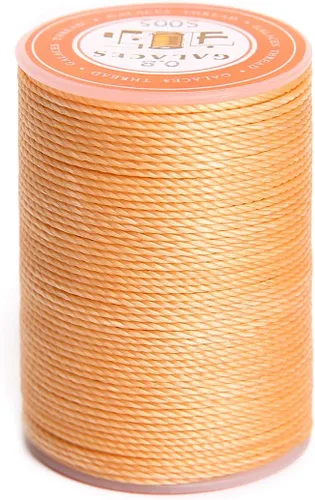 Miniatura 13 de Cuerda de poliéster encerado, cuerdas recubiertas de cera, hilo redondo impermeable recubierto de cera para pulseras trenzadas, accesorios de Negro