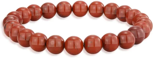 Miniatura 108 de Crystal Vibe Pulseras de cuentas de 0.315 in para mujeres y hombres, pulseras de cristal con piedras preciosas naturales, tamaño elástico ajustable