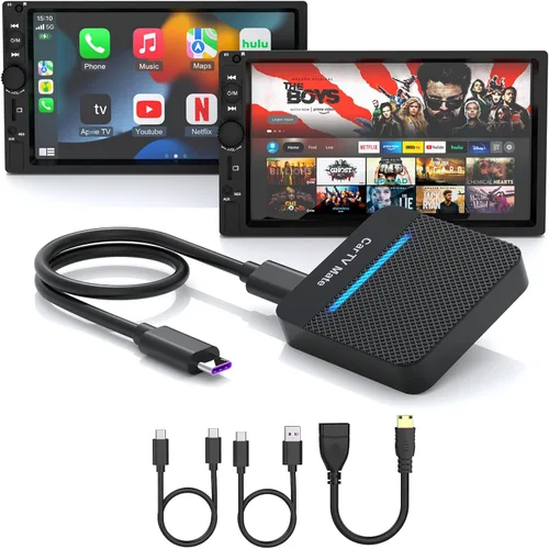 Car TV Mate Pro y adaptador multimedia inalámbrico CarPlay HDMI, convertidor de palo de TV Fire 2025 para lanzadores de pantalla/máquina de
