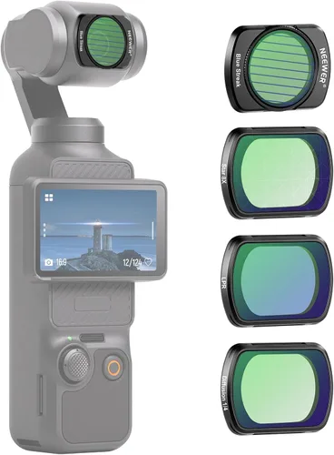 Miniatura 19 de NEEWER ND & CPL Kit de Filtros para Pocket 3 (Paquete de 3), ND4 ND8 CPL Juego de Filtros Polarizadores de Densidad Neutra Magnéticos con Vidrio