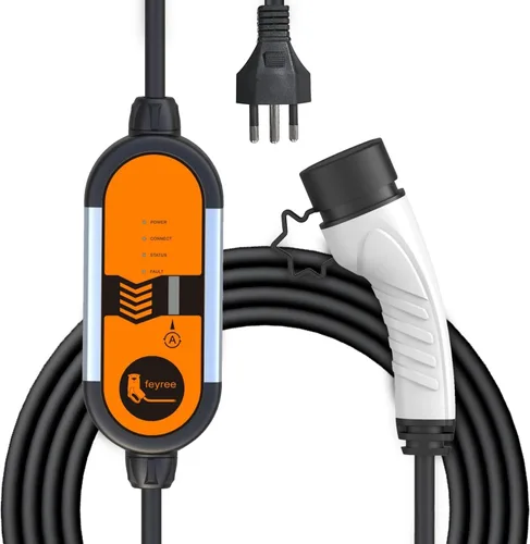 SEGUMA Cargador Tesla Nivel 1/2, 12A/16A, Cable de Extensión de 25 pies, Cargador Dual de Voltaje 240V Enchufe NEMA 6-20 y Adaptador 120V NEMA 5-15,