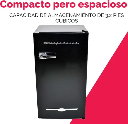 Miniatura 2 de FRIGIDAIRE EFR376-BLACK - Refrigerador de bar retro negro de 3.1 pies cúbicos con abrebotellas lateral