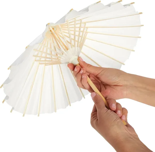 Miniatura 5 de Juvale Sombrilla de papel para manualidades (15.7 in, 6 unidades)