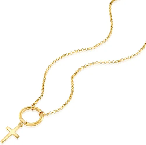Miniatura 45 de Collar de cruz de oro para mujer, collares con colgante de cruz minimalista, longitud de 16 a 18 pulgadas, joyería cristiana hecha a mano, regalo