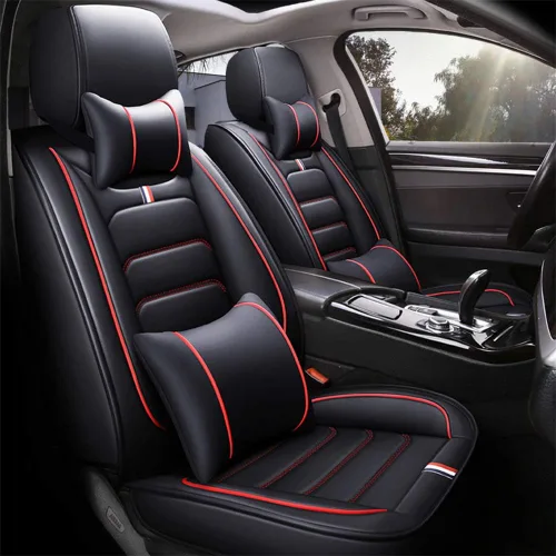 Miniatura 16 de otoez Juego completo de 5 fundas de asiento de automóvil, sedán, SUV, camión, furgonetas, protector de cojín para asiento delantero y trasero, apto