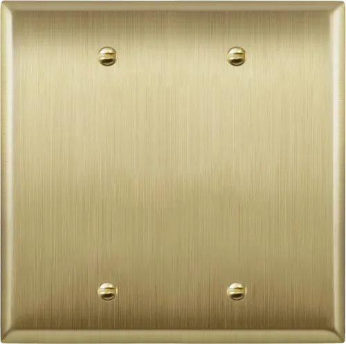 Miniatura 11 de LIDER Placa de Pared de Metal en Blanco, Cubierta de Tomacorriente en Blanco de Acero Inoxidable, Resistente a la Corrosión, Tamaño Mediano 1-Gang