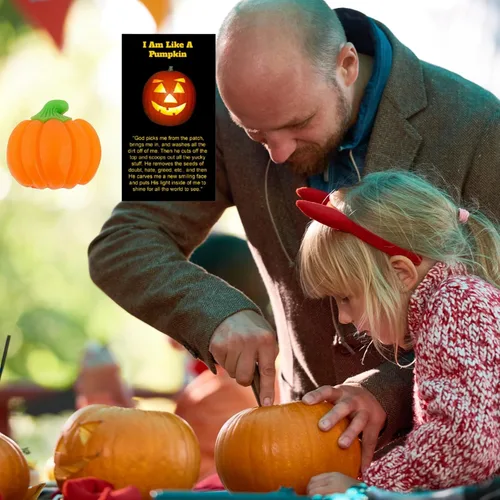 Miniatura 4 de Biblebanz 38 juegos de tarjetas de felicitación de bolsillo con diseño de calabaza con forma de calabaza con forma de calabaza alternativas