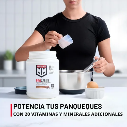 Miniatura 6 de Muscle Milk Pro Series Polvo de Suplemento de Proteína, Vainilla Intensa, 2 Libras, 11 Porciones, 50g de Proteína, 3g de Azúcar, 20 Vitaminas