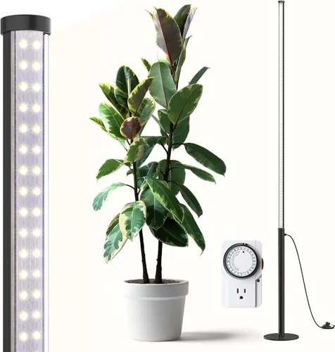 Miniatura 11 de Luz de cultivo Barrina T10 Pro de pie con temporizador, 42W, 169 LEDs, luz de cultivo vertical de espectro completo para interior, cobertura amplia